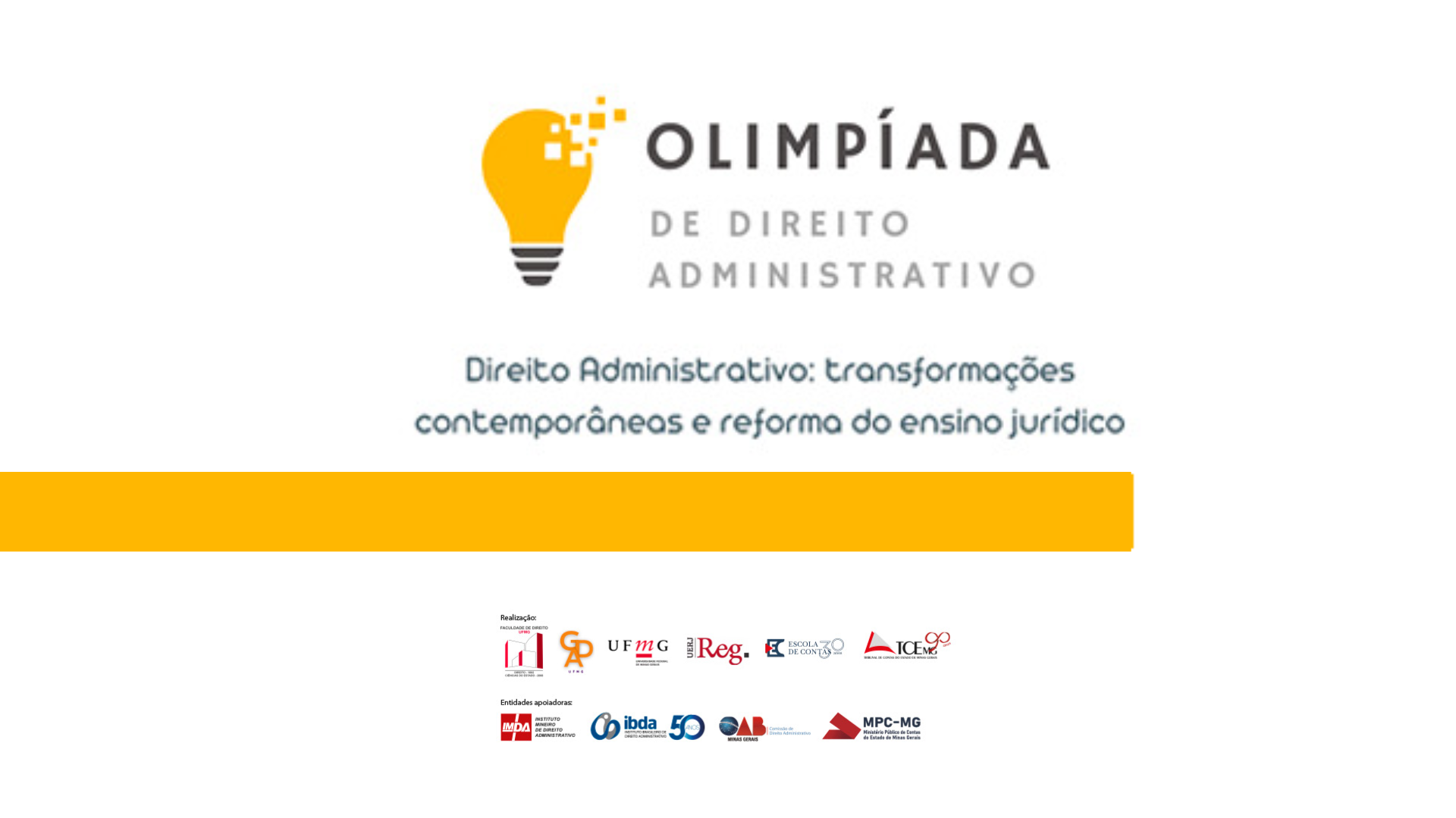Vem aí o Seminário Preparatório da V Olimpíada Nacional de Direito Administrativo! 
